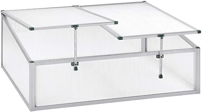 Beckmann FS1 Frühbeet Typ Allgäu Modell 1 – Extrem Stabil: Hagelfeste 6mm Platten – Made in Germany – UV-Schutz—Premium Aluminium Mini-Gewächshaus – 100x90cm – Bild 7