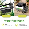 Bio Green Phoenix Gebläseheizung • Gewächshausheizung elektrisch • 2800 Watt [VIDEO] - Thumbnail 8