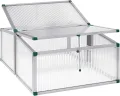 Beckmann FT4G1P Frühbeet Typ Allgäu Modell 4 Größe 1 – Extrem Stabil: Hagelfeste 16mm Platten – Made in Germany – UV-Schutz—Premium Aluminium Mini-Gewächshaus – 101x136 cm - Thumbnail 2