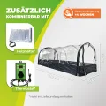 Bio Green XXL Zimmergewächshaus Jumbo | Robustes Aluminium-Rahmengestell | Anzuchtkasten L 130 x B 60 x H 50 cm - Thumbnail 5