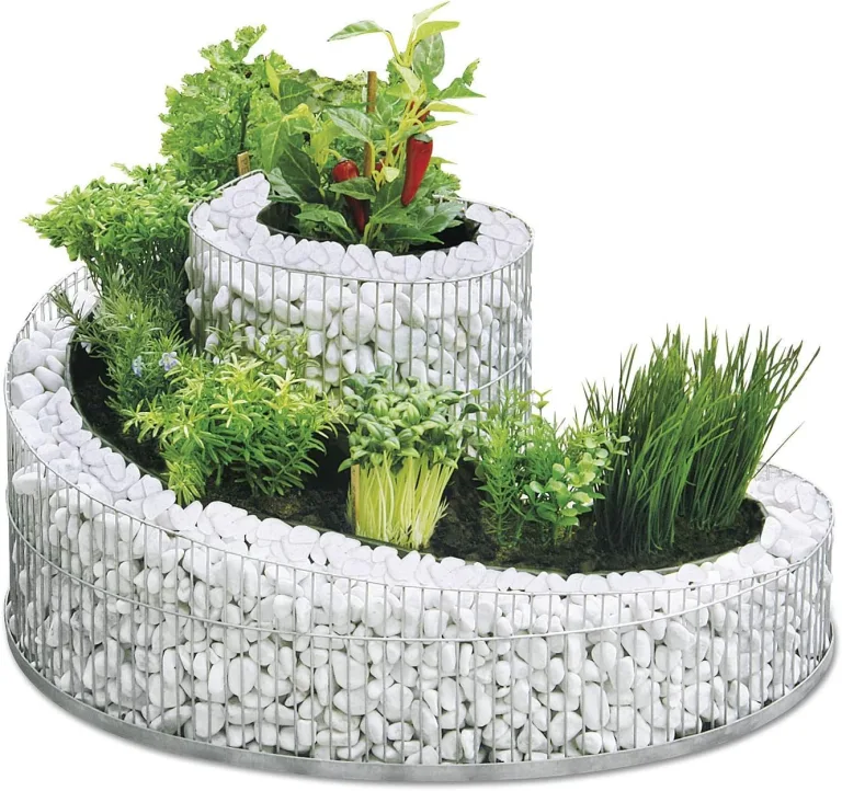 Kräuterspirale Balkon & Terrasse 57 x 42 cm 98890, silber, Outdoor – Bild 7