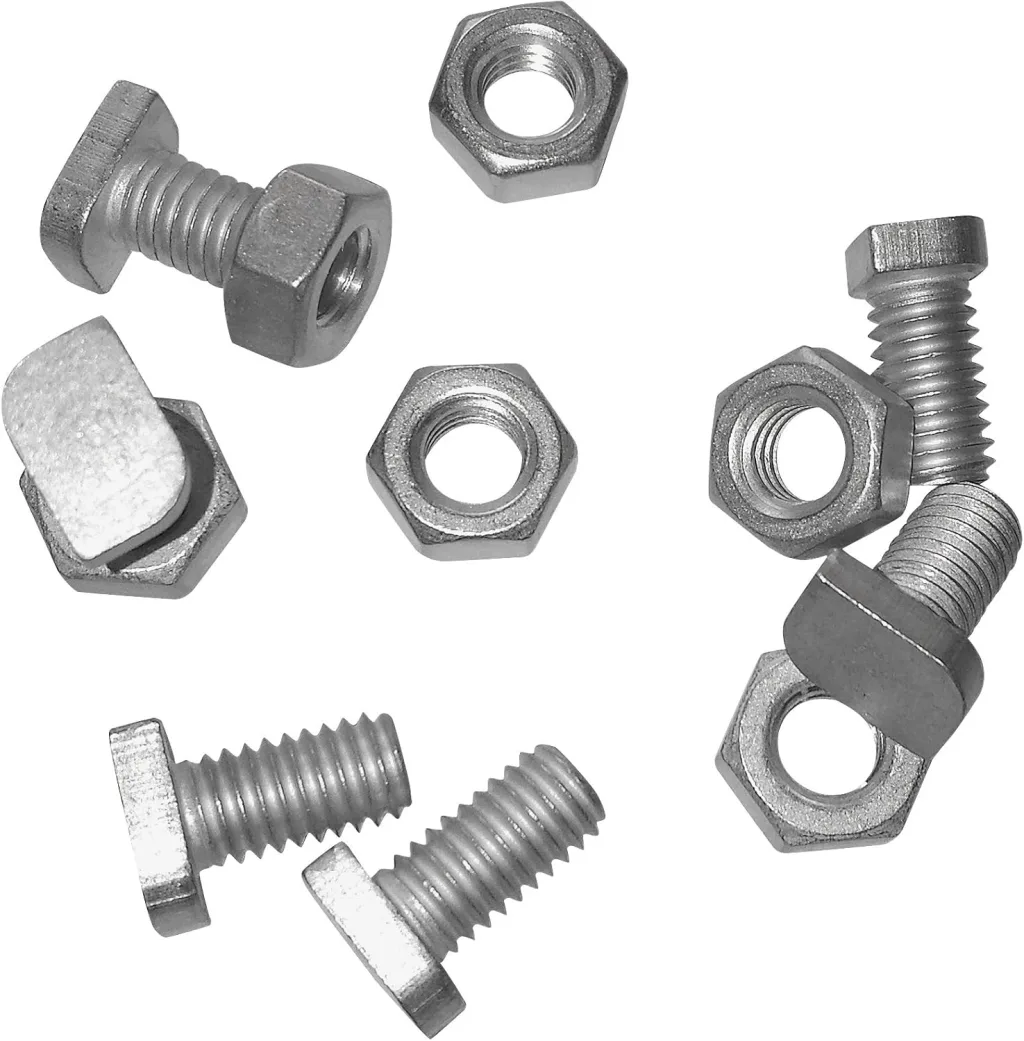 HOME It® Gewächshaus Schrauben | 24x M5x12 mm Aluminium Bolzen mit Muttern | Schrauben für Gewächshaus, 14 mm Gesamtlänge