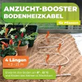 Bio Green Bodenheizkabel für die Anzucht | 6 m Heizkabel für Pflanzen | wasserdichtes Erdwärmekabel fürs Gewächshaus & Frühbeet | Wurzelheizung - Thumbnail 2
