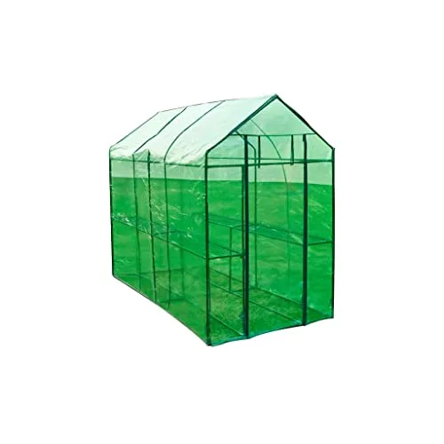 vidaXL Gewächshaus Stahl XL Treibhaus Tomatenhaus Pflanzenhaus Frühbeet Garten – Bild 10