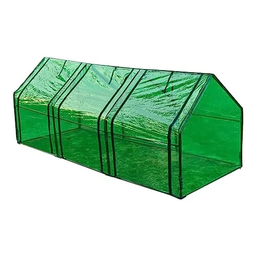 vidaXL GEWÄCHSHAUS TREIBHAUS TOMATENHAUS FRÜHBEETKASTEN 240x90x90cm FRÜHBEET Kasten – Bild 8