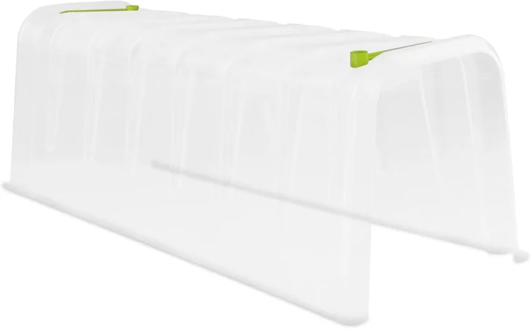 NOOR Pflanztunnel MODUL'O 60 - Mini Gewächshaus aus Polypropylen 79x59x50 cm - UV-beständig & stapelbar - mit Dachklappe & Bewässerungsmulden zur sicheren Anzucht - Made in France – Bild 8