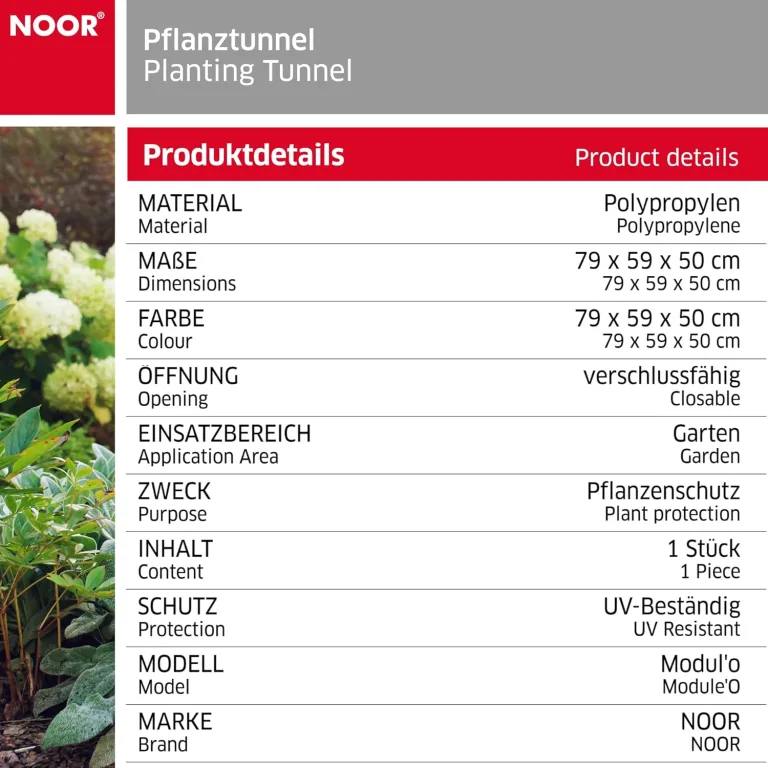 NOOR Pflanztunnel MODUL'O 60 - Mini Gewächshaus aus Polypropylen 79x59x50 cm - UV-beständig & stapelbar - mit Dachklappe & Bewässerungsmulden zur sicheren Anzucht - Made in France – Bild 5