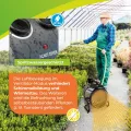 BioGreen Elektro-Gewächshausheizung Palma mit manuellem Thermostat | IPX4 spritzwassergeschützt, energiesparend | 163 m³/h Luftumwälzung | 2000 Watt - Thumbnail 6