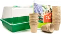 mgc24 Zimmergewächshaus Greenhouse Anzuchtset - Anzuchtschale mit Deckel und Belüftung - Komplettset mit 50 Quelltabs - Thumbnail 6