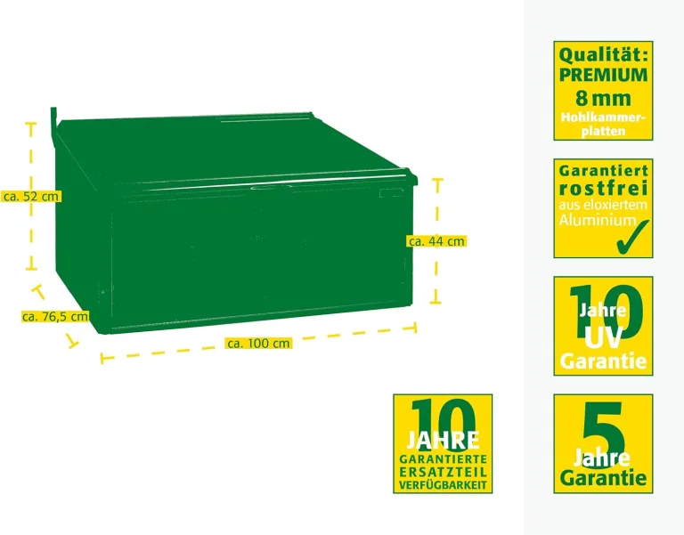 Juwel Frühbeet • Biostar Pro 1000 • Alu eloxiert • 0,75m² – Bild 4