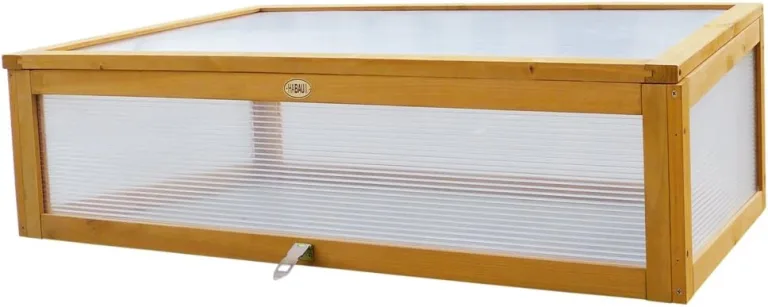 Habau 2855 Frühbeet Aufsatz für Habau Hochbeet, 115 x 53 x 32 cm, Gelb – Bild 1