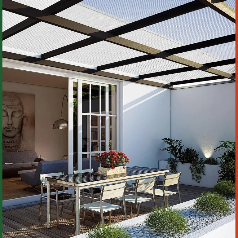 GARDEBRUK® 14x Doppelstegplatten 4mm Zuschneidbar 121x60,5cm Polycarbonat 10,3m² UV-beständig Klar Hohlkammerplatten Gewächshaus Platten Stegplatten – Bild 2