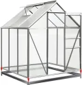Deuba® Fundament verzinkt 190x190cm Stahlfundament Gewächshaus Treibhaus Rahmen inkl. Montagematerial - Thumbnail 1