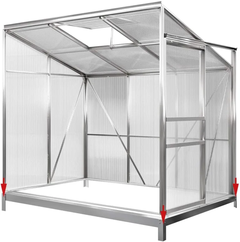 Deuba® Fundament verzinkt 250x190cm Stahlfundament Gewächshaus Treibhaus Rahmen inkl. Montagematerial – Bild 7