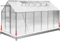 Deuba® Fundament verzinkt 250x190cm Stahlfundament Gewächshaus Treibhaus Rahmen inkl. Montagematerial - Thumbnail 5