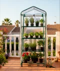 Biotop B2092 Gewächshaus 4 Etagen, 68 x 49 x 156 cm, transparent - Thumbnail 4