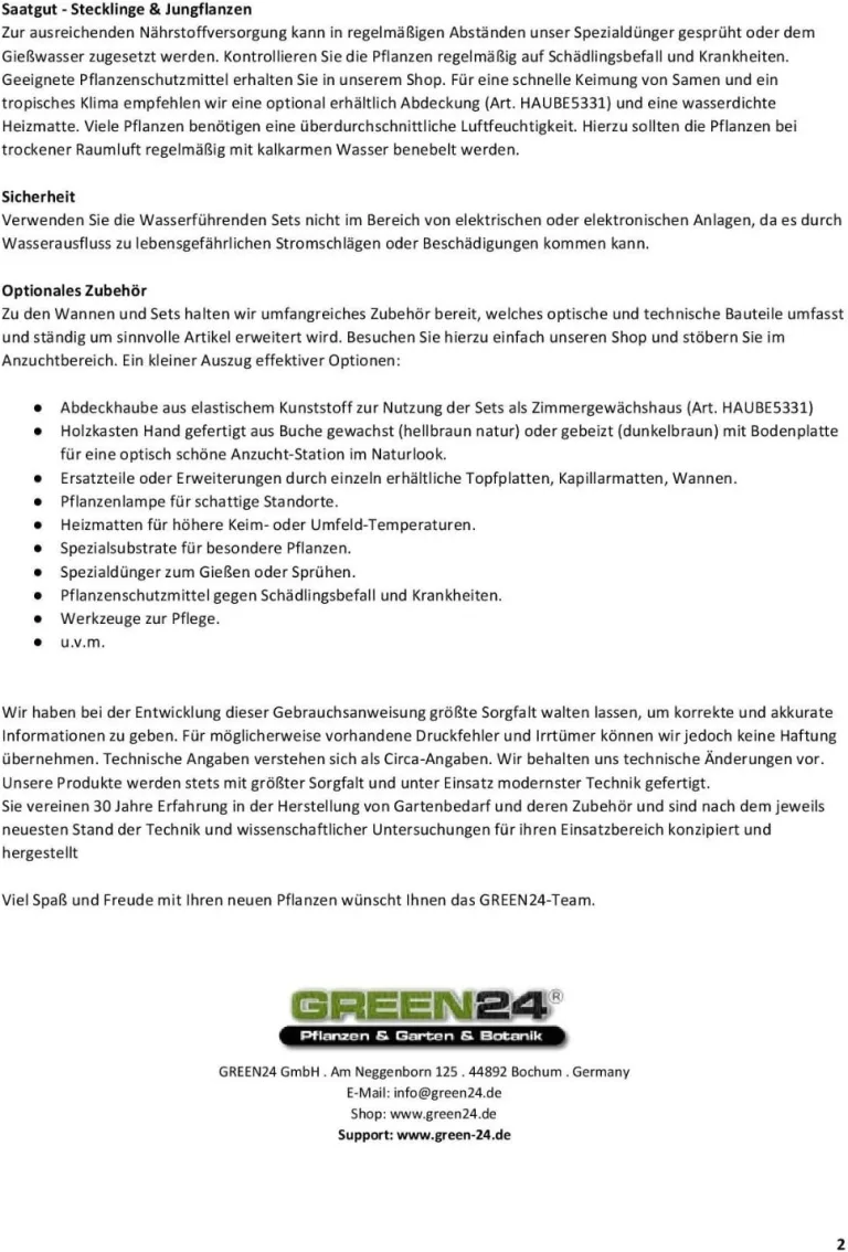 GREEN24 Hydroponik 60 Zimmer-Gewächshaus Profi XL mit automatischer Bewässerung für die Anzucht Zimmer Treibhaus mit Wanne + Kapillarsystem + Topfplatte + Haube – Bild 5