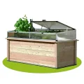 4betterdays.com Hochbeet aus Massivholz regionaler Gebirgslärche - inkl. Noppenfolie und Wühlmausgitter - Made in Austria - Hochbeet Holz inkl. Frühbeetaufsatz 206x92x80cm - Thumbnail 8