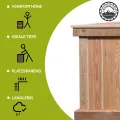 4betterdays.com Hochbeet aus Massivholz regionaler Gebirgslärche - inkl. Noppenfolie und Wühlmausgitter - Made in Austria - Hochbeet Holz ohne Frühbeetaufsatz 125x92x80cm - Thumbnail 2