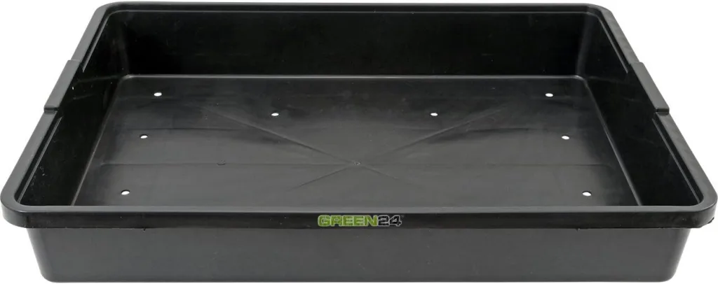 GREEN24 Profi Gewächshaus-Wanne XL565G gelocht für Pflanzen, Gewächshäuser und Garten