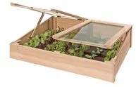 Gartenwelt Riegelsberger Hochbeet 100x69x80 cm Lärche mit 6 Pflanzkasteneinsätzen Kräuterbeet Pflanzbeet Gemüsebeet – Bild 9