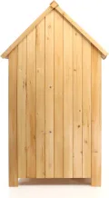Wiltec Gartenhaus schmal aus Fichtenholz mit Bitumendach 770x540x1370mm für Garten, Terrasse & Balkon Gerätehaus Geräteschuppen Holzhaus Werkzeugschrank - Thumbnail 6
