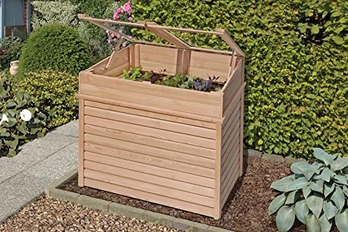 Gartenwelt Riegelsberger Hochbeet Kräuterbeet aus Lärchenholz 125x85x101/110 cm - Bild 1