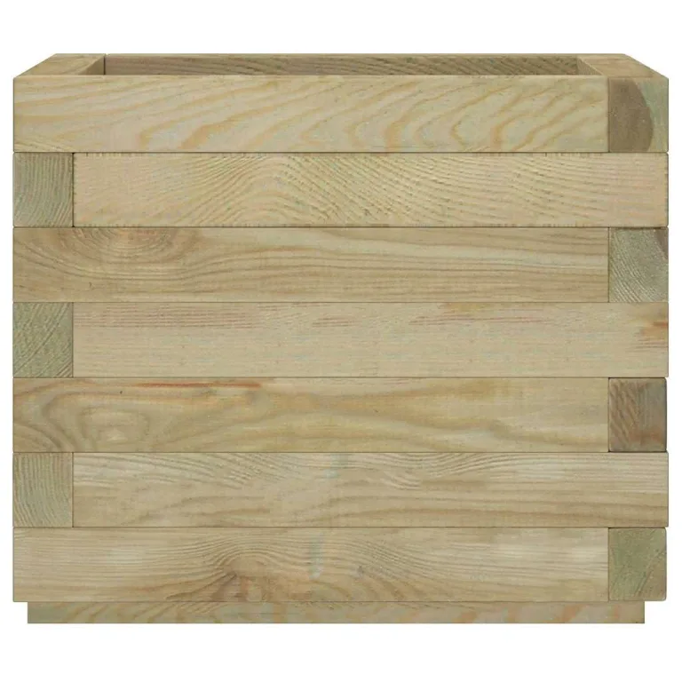vidaXL Holz Hochbeet 50x50cm Pflanzkübel Blumenkasten Blumentopf Blumenkübel – Bild 5