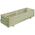 vidaXL Holz Hochbeet 50x50cm Pflanzkübel Blumenkasten Blumentopf Blumenkübel - Thumbnail 10