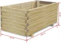 vidaXL Holz Garten Hochbeet Pflanzkasten Blumenkasten Blumenkübel Gemüsebeet - Thumbnail 6