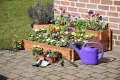 dobar® 58180FSC Hochbeet Peru Blumenbeet Dreistufig | Kräuterbeet Massivholz Stecksystem | Große Blumentreppe inkl. Pflanzvlies | Pflanztreppe 3 Ebenen | 110 x 88 x 36 cm | Braun - Thumbnail 6