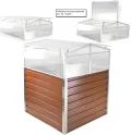 DEMA Metall Hochbeet Rosendaal 99x99x80 cm - Gartenbeet, Gemüsebeet, Pflanzbeet - Langlebig, Verzinkt, Wetterfest - Für Garten, Balkon, Terrasse - Thumbnail 5