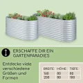 blumfeldt Hochbeet aus Metall, Wetterfestes Stahlblech für Balkon & Garten, Rostfreies Oval, Freistehende Hochbeete 200x80x100 cm, 1257L Pflanzkübel Groß für Blumen, Obst, Gemüse - Thumbnail 6