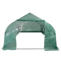 vidaXL Polytunnel-Gewächshaus Stahl Begehbar 18 m² Mobil Treibhaus Tomatenhaus - Thumbnail 4