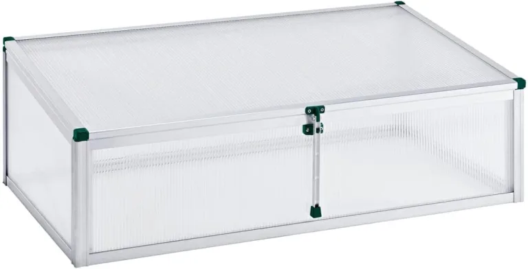 Beckmann Frühbeet Typ Allgäu Modell FSH – Extrem Stabil: Hagelfeste 6mm Platten – Made in Germany – UV-Schutz—Premium Aluminium Mini-Gewächshaus – 98x58cm – Bild 6