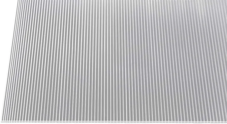 Gutta Polycarbonat Stegplatten Hohlkammerplatten klar 1500 x 700 x 6 mm (1500 mm x 700 mm) – Bild 1