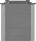 vidaXL Garten Hochbeet Pflanzkasten Blumenkasten Gemüsebeet Pflanzkübel Blumenkübel Frühbeet Gartenbeet Pflanzbeet WPC 150x50x54cm Grau - Thumbnail 6