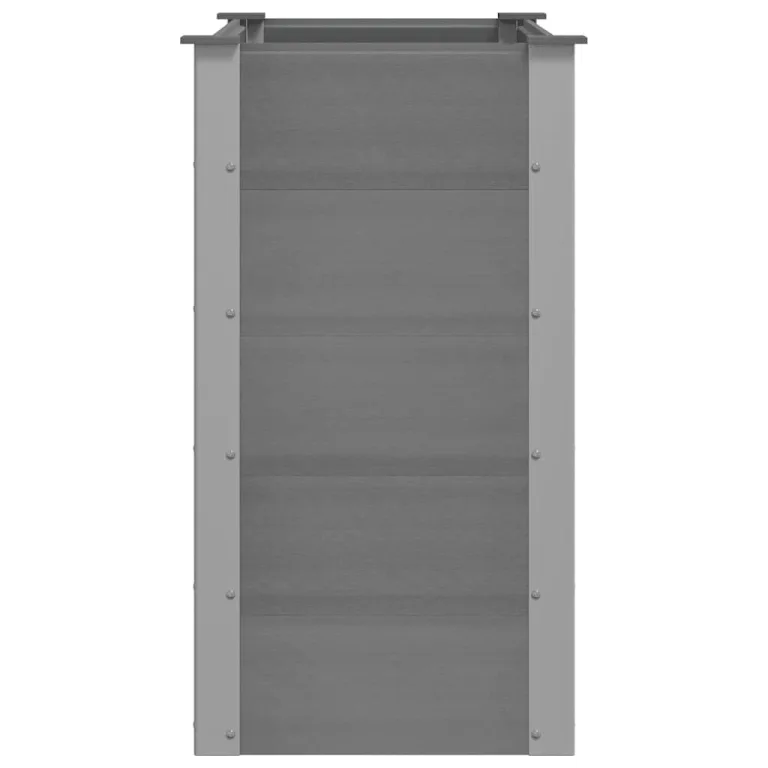 vidaXL Garten Hochbeet Pflanzkasten Blumenkasten Gemüsebeet Pflanzkübel Blumenkübel Frühbeet Gartenbeet Pflanzbeet WPC 100x50x91cm Grau – Bild 8