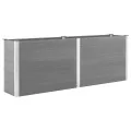 vidaXL Garten Hochbeet Pflanzkasten Blumenkasten Gemüsebeet Pflanzkübel Blumenkübel Frühbeet Gartenbeet Pflanzbeet WPC 100x100x54cm Grau - Thumbnail 9