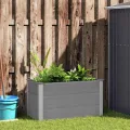 vidaXL Hochbeet WPC 100x50x54cm Grau Pflanzkübel Pflanzkasten Blumenkasten - Thumbnail 2