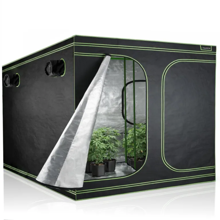 Growzelt 200 x 200 x 200 cm | MyHomeGrow Grow Tent, schwarz grün | Indoor Grow Tent für Pflanzenzucht | Growbox, Homegrow, Growschrank | Zuchtzelt, Pflanzenzelt, Anzuchtzelt, Gewächshaus – Bild 4
