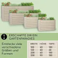 blumfeldt Hochbeet aus Metall, Wetterfestes Stahlblech-Hochbeet für Balkon & Garten, Rostfreies Hochbeet, Freistehende Hochbeete 180x60x90 cm, 970L Pflanzkübel Groß für Blumen, Obst, Gemüse - Thumbnail 7