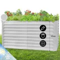 blumfeldt Hochbeet aus Metall, Wetterfestes Stahlblech-Hochbeet für Balkon & Garten, Rostfreies Hochbeet, Freistehende Hochbeete 180x60x90 cm, 970L Pflanzkübel Groß für Blumen, Obst, Gemüse - Thumbnail 8