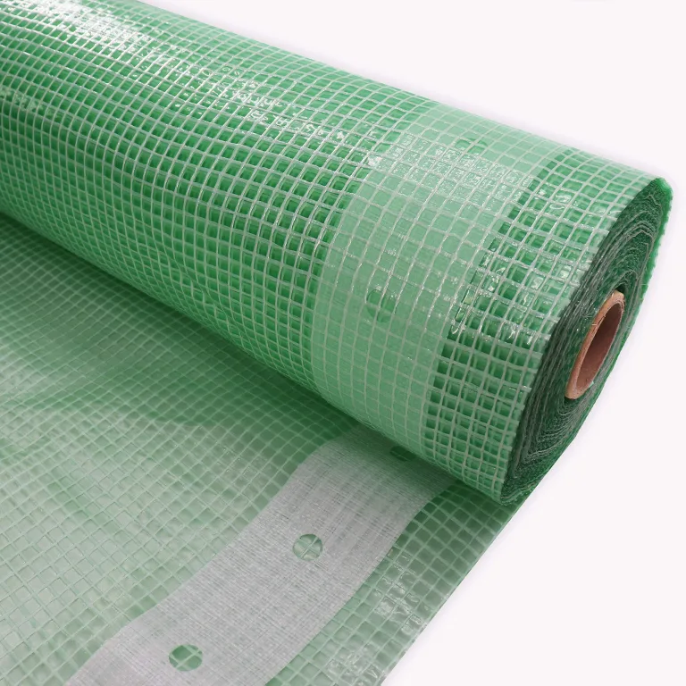 Aquagart Gewächshausfolie Gitterfolie Frühbeetfolie Gartenfolie 250g UV Stabil grün verschiedene Breiten und Längen (12m, grün/transparent 1,5m breit) – Bild 2