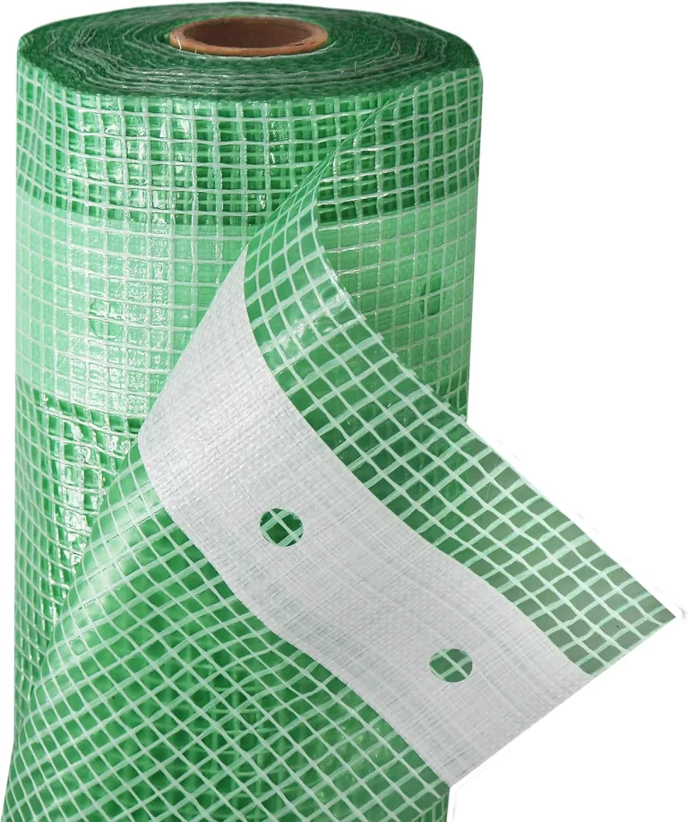 Reißfeste Gewächshaus-Folie Gitterfolie mit Nagelrand von Aquagart I UV-Stabile Folie für Tomatenhaus Frühbeetfolie I Gewebefolie Gartenfolie Grün 250g (6m, grün/transparent 2,0m breit) – Bild 3