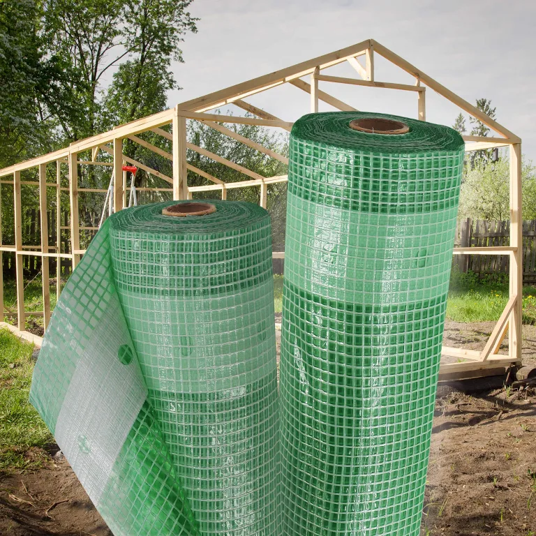 Aquagart Gewächshausfolie Gitterfolie Frühbeetfolie Gartenfolie 250g UV Stabil grün Verschiedene Breiten und Längen (8m, grün/transparent 1,5m breit) – Bild 7