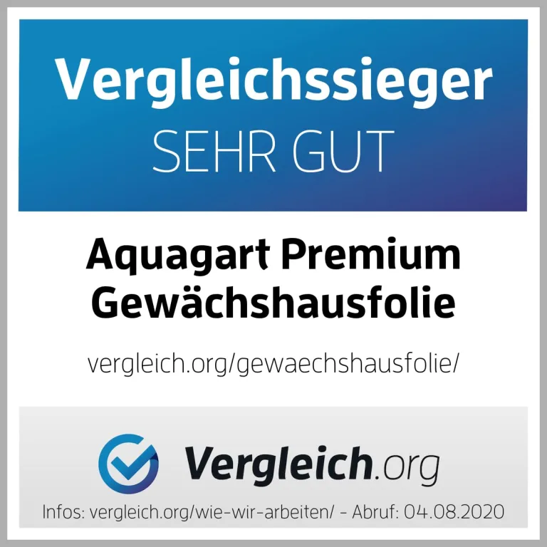 Aquagart Gewächshausfolie Gitterfolie Frühbeetfolie Gartenfolie 250g UV Stabil grün Verschiedene Breiten und Längen (5m, grün/transparent 2,0m breit) – Bild 8