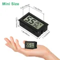 EEEKit Mini Hygrometer Thermometer, 5 Stück LCD Digital Temperaturmesser Feuchtigkeitsmesser für Büro Gewächshaus, Schwarz - Thumbnail 5