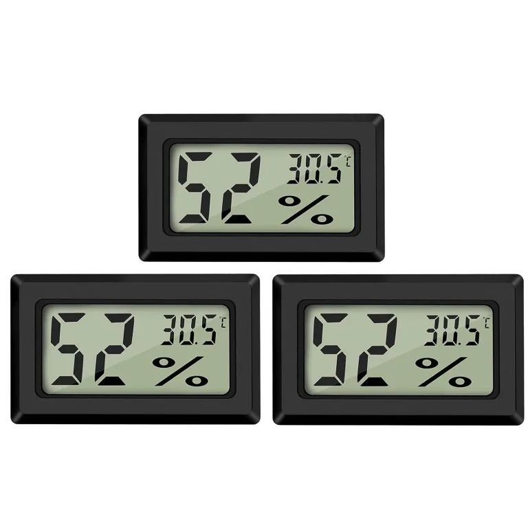 Digital Thermometer Temperatur Luftfeuchtigkeitmessgerät Hygrometer Mini für WohnzimmerInnen Gewächshaus – Bild 1
