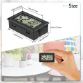 Digital Thermometer Temperatur Luftfeuchtigkeitmessgerät Hygrometer Mini für WohnzimmerInnen Gewächshaus - Thumbnail 5